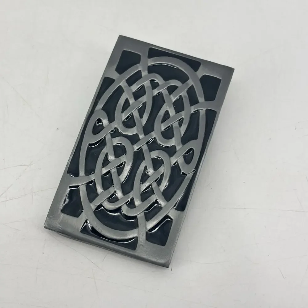 Celtic Knot Infinity Belt Buckle Great American Pewter Rectangular